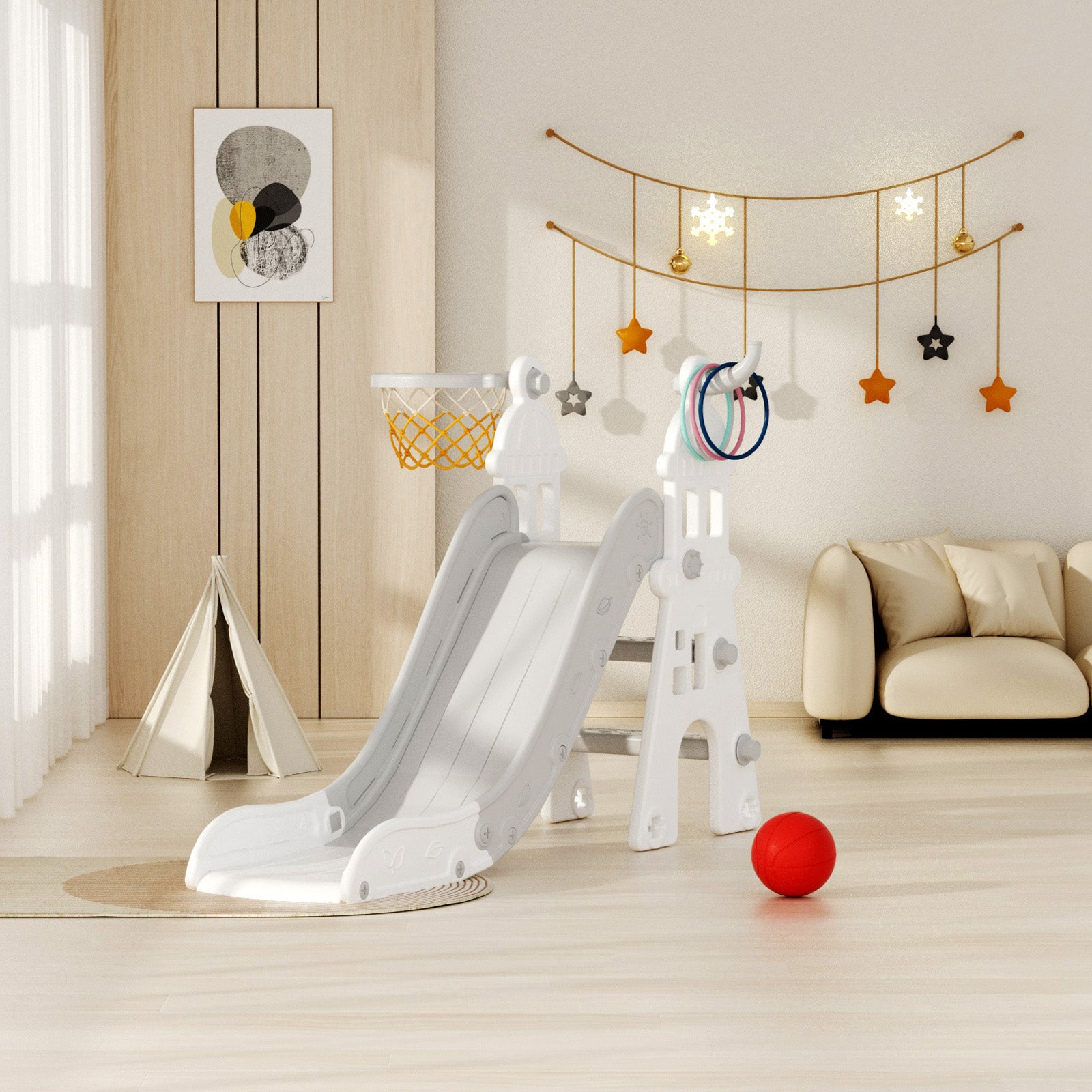 Fostering Fun and Growth: Exploring the Benefits of KidsBuy's XJD Indoor and Outdoor Plastic Freestanding Single Slide