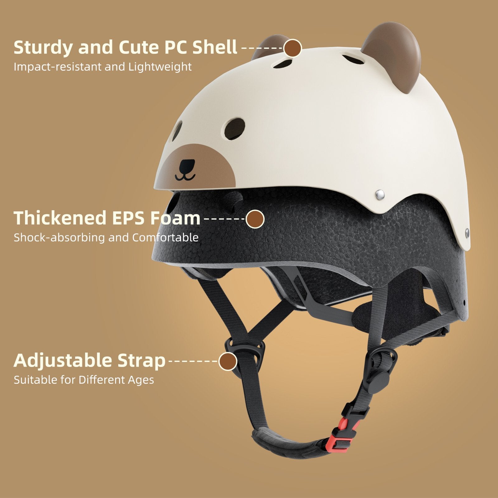 KORIMEFA Kids Bike Helmet,Toddler Skateboard Helmets for Ages 2-3-5-8 Years Boys Girls, Adjustable Multi-Sport Bicycle Skateboarding Football Roller Skating Scooter Rollerblade Balance Bike Helmet