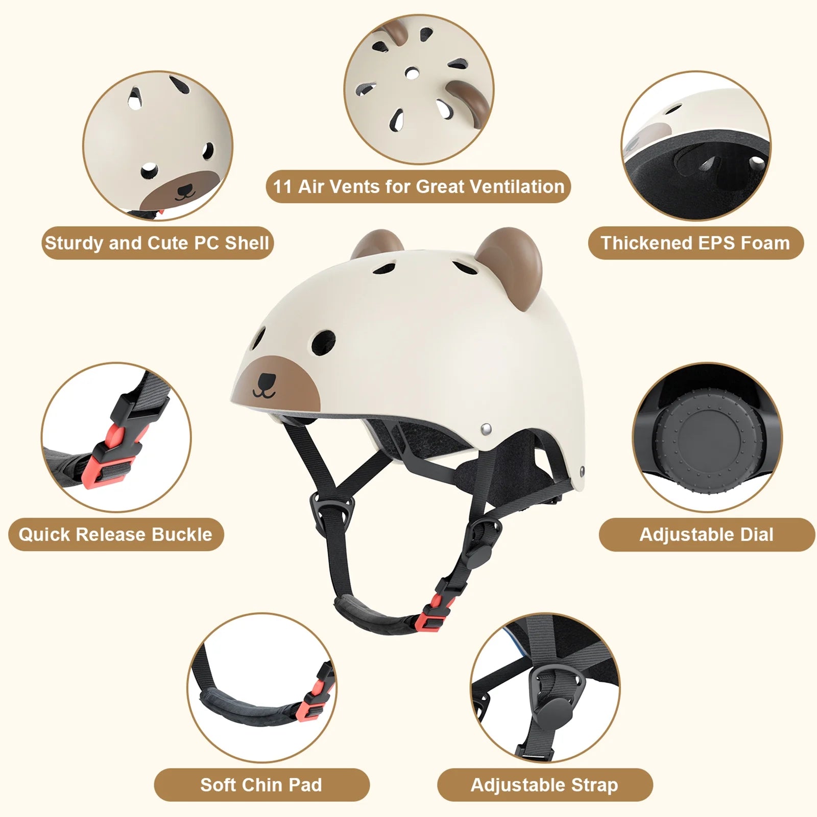 KORIMEFA Kids Bike Helmet,Toddler Skateboard Helmets for Ages 2-3-5-8 Years Boys Girls, Adjustable Multi-Sport Bicycle Skateboarding Football Roller Skating Scooter Rollerblade Balance Bike Helmet