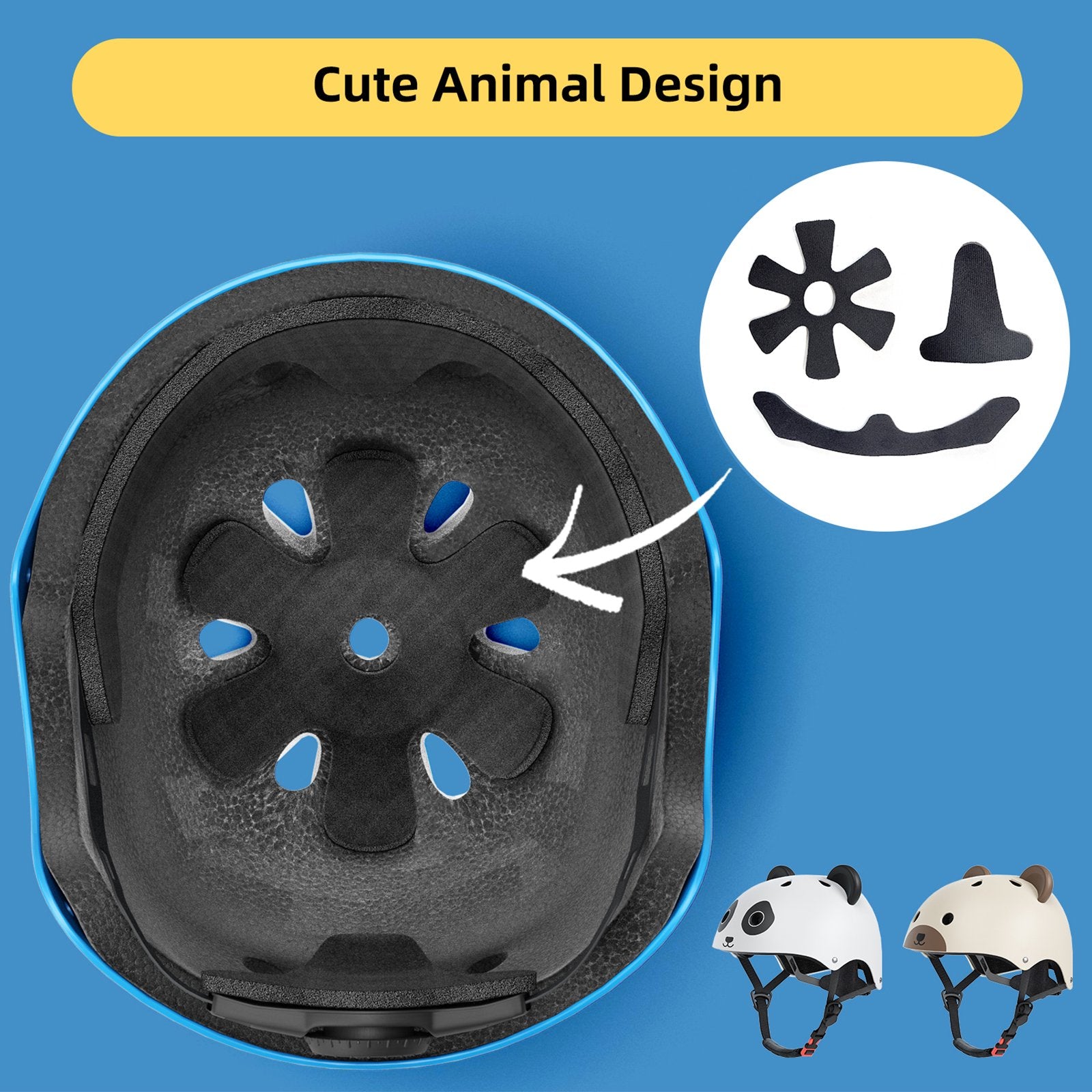 KORIMEFA Kids Bike Helmet,Toddler Skateboard Helmets for Ages 2-3-5-8 Years Boys Girls, Adjustable Multi-Sport Bicycle Skateboarding Football Roller Skating Scooter Rollerblade Balance Bike Helmet