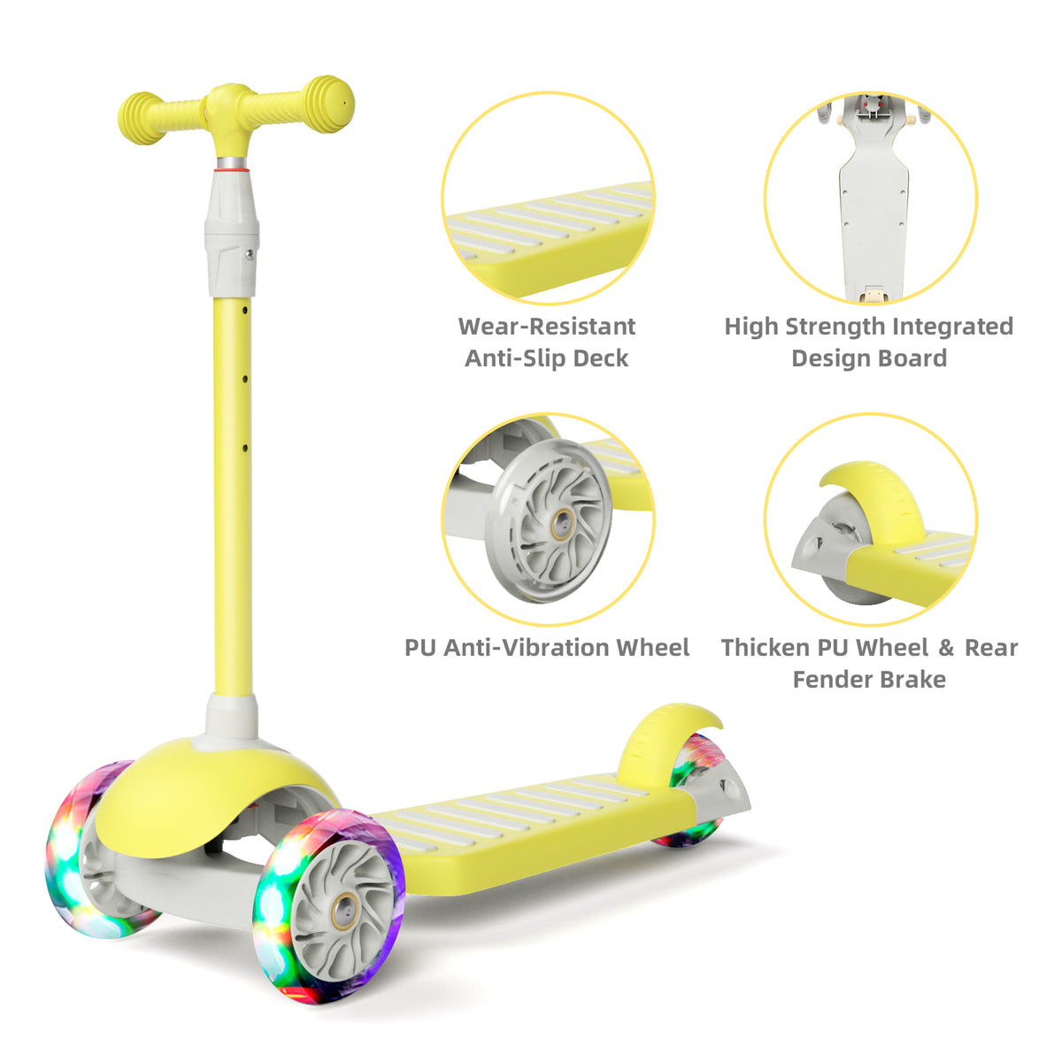 67i Yellow Kids Scooter In Stock USA