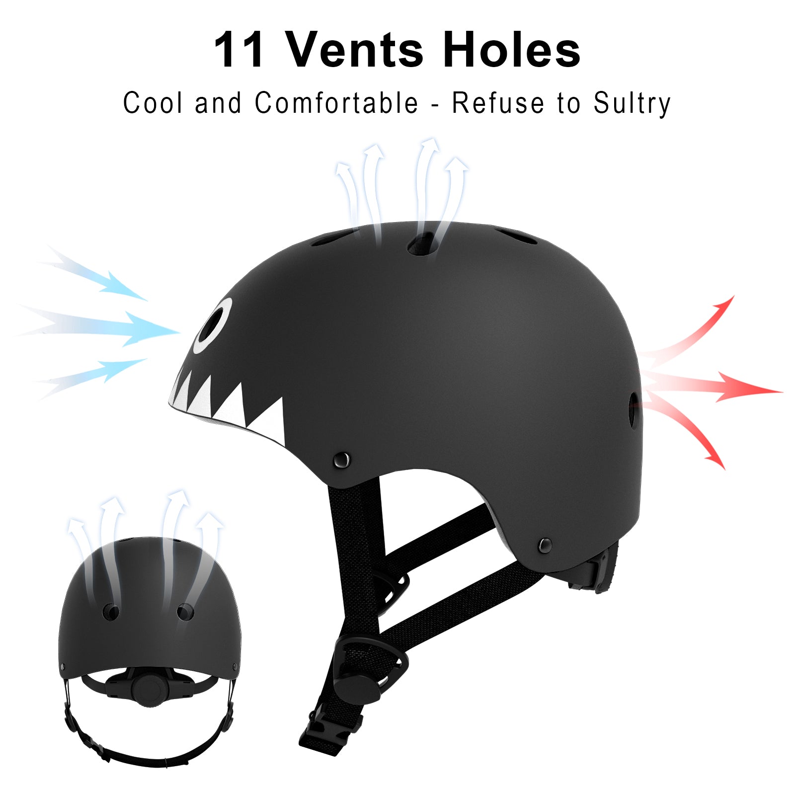 GLAF Kids Bike Helmets in Black White In Stock USA