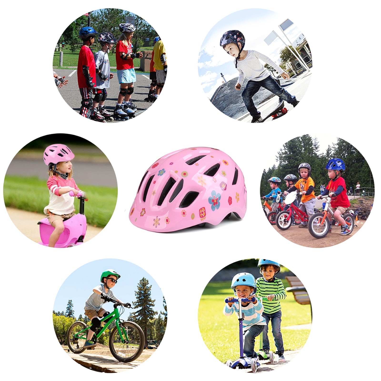 Glaf Kids Helmets Pink Flower In Stock USA