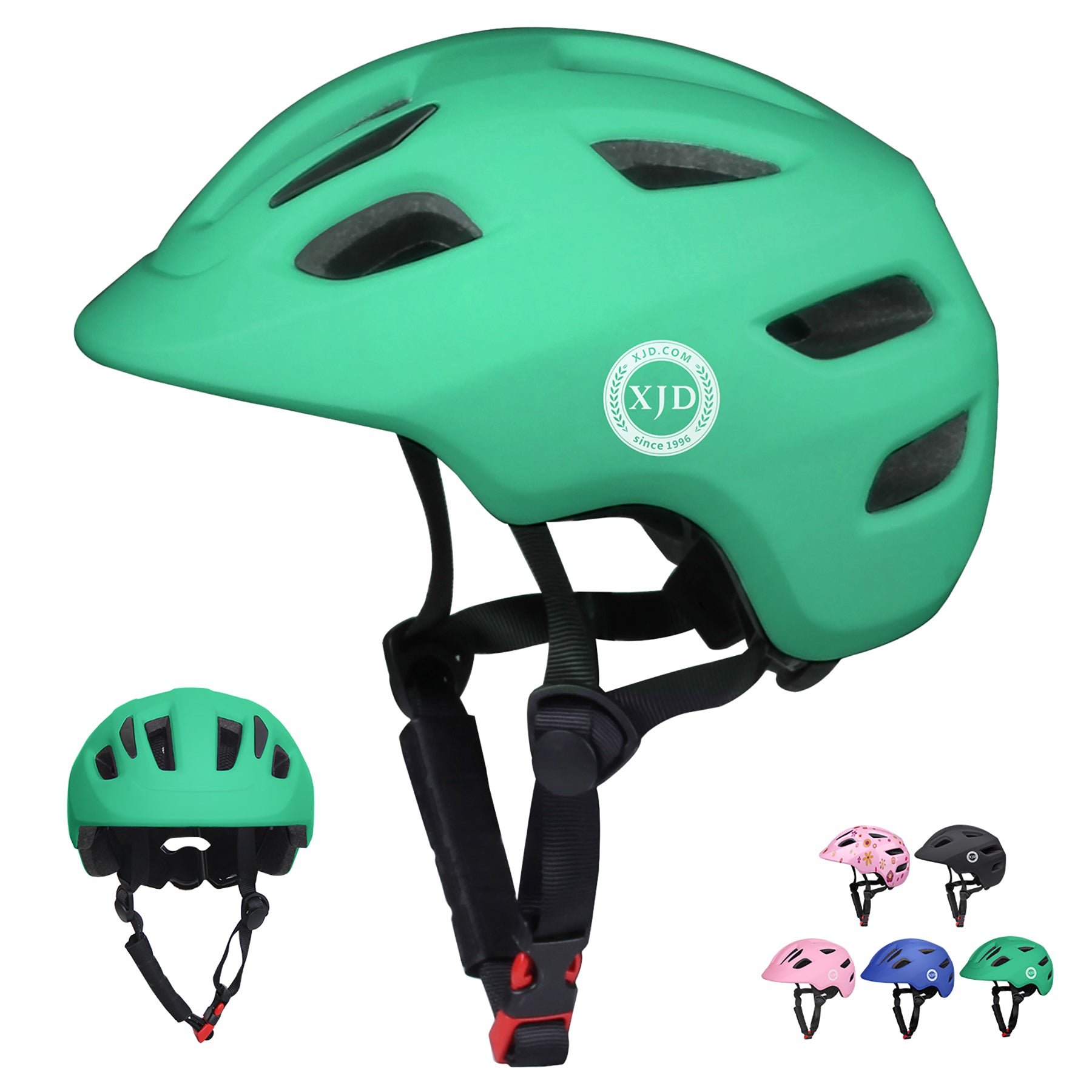 XJD Green Kids' Bike Helmet In Stock USA