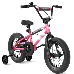 KORIMEFA BMX Style Kids Bike for 3-9 Years Old Toddlers Boys Girls , 12 14 16 Inch Kids Bike Bicycle with Training Wheels Coaster Brake Multiple Colors