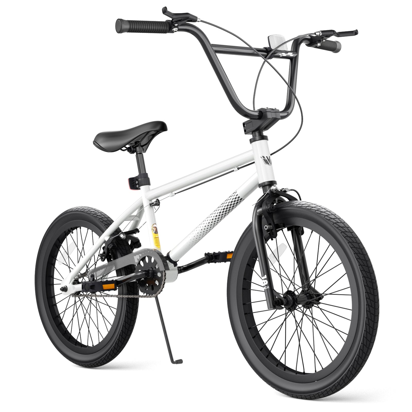 KORIMEFA Freestyle Kids BMX Bikes 18 20 Inch Kids Bicycles for Years Old Boys Girls Teen with Adjustable Seat and Handbrake, for Kids 7-13 Beginner-Level to Advanced Rider
