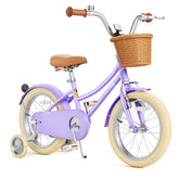 KORIMEFA Girls Bike for 3-12 Years Old Toddlers , 12 14 16 Inch Kids Bike with Training Wheels , 20 Inch Children Bicycles with Kickstand