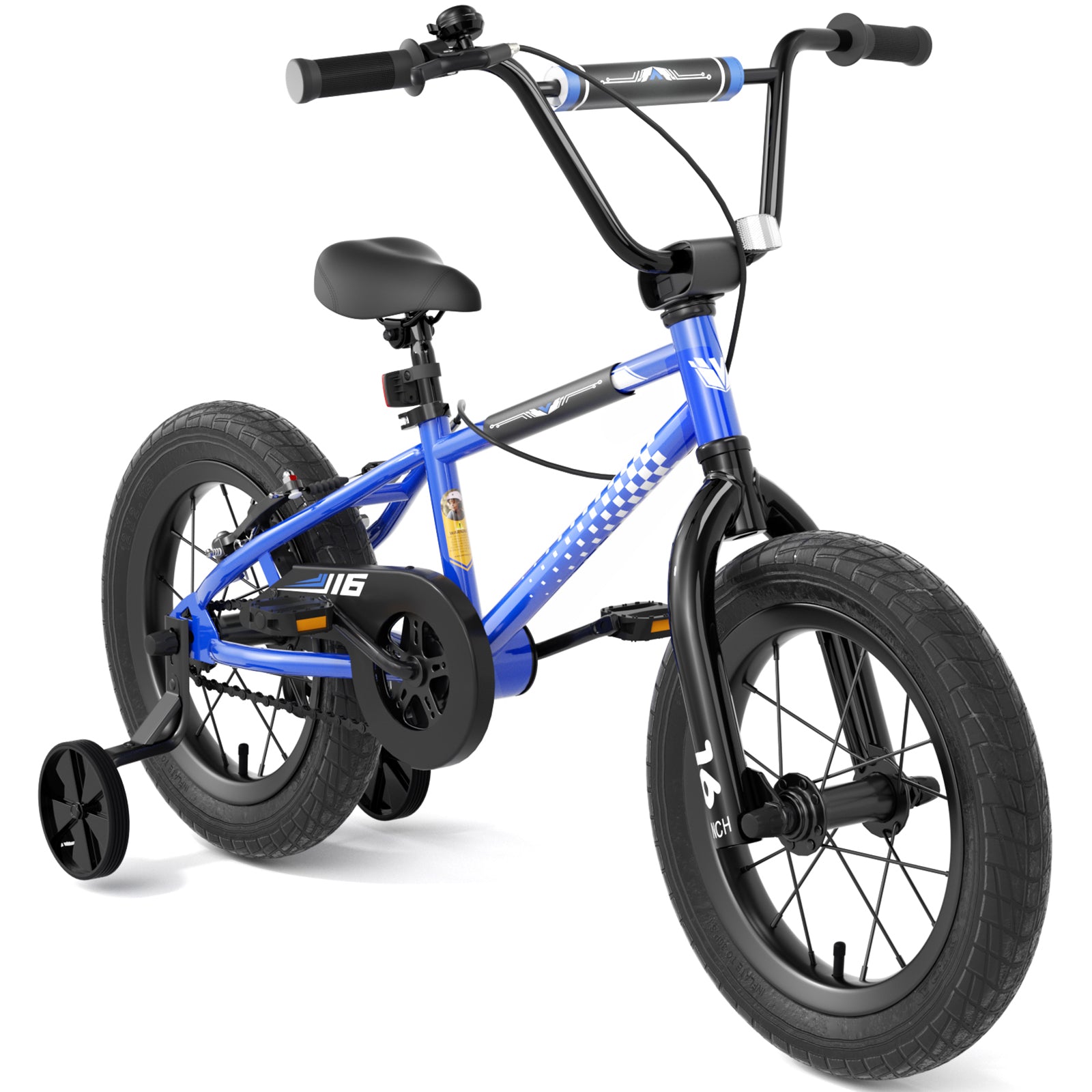 KORIMEFA BMX Style Kids Bike for 3-9 Years Old Toddlers Boys Girls , 12 14 16 Inch Kids Bike Bicycle with Training Wheels Coaster Brake Multiple Colors