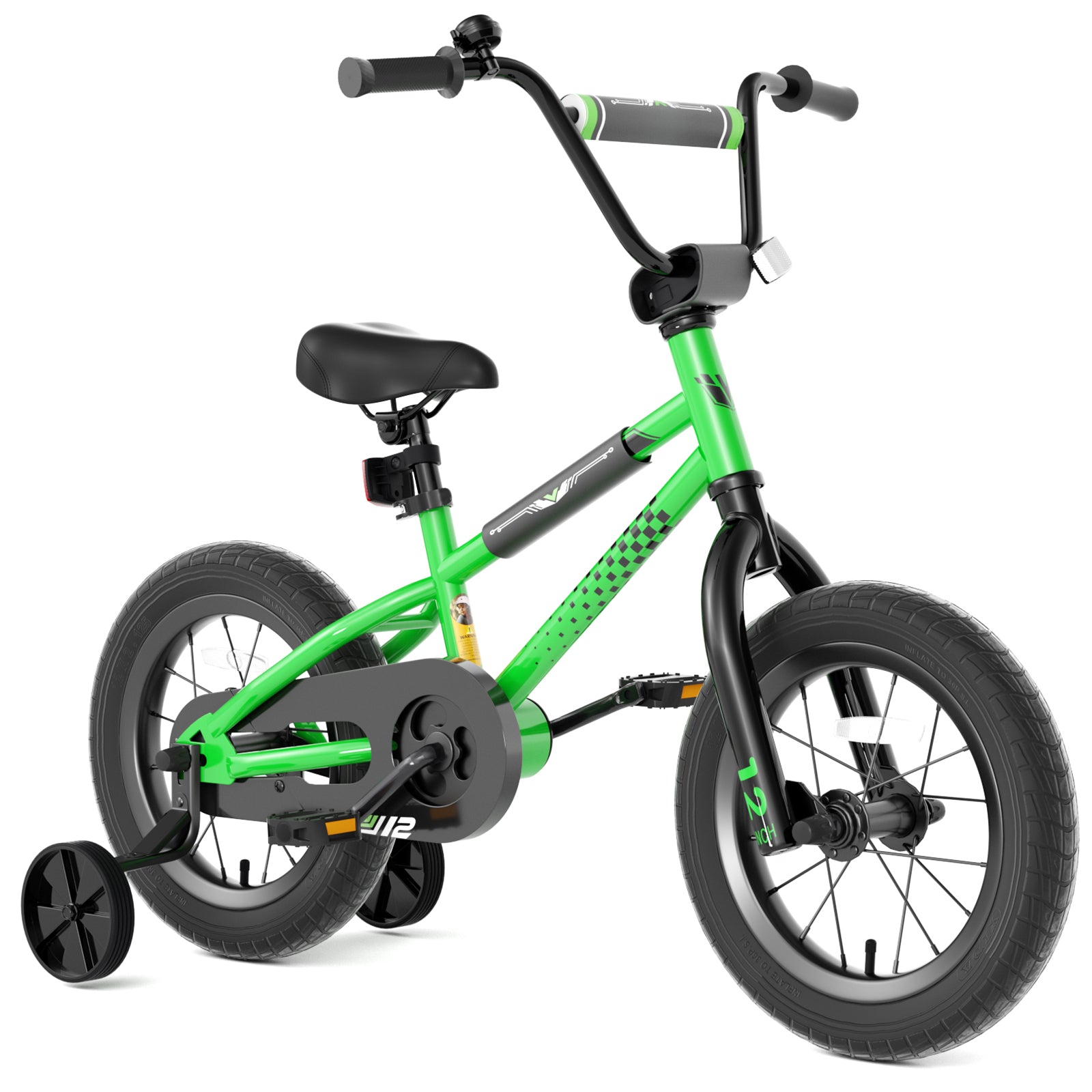 KORIMEFA BMX Style Kids Bike for 3-9 Years Old Toddlers Boys Girls , 12 14 16 Inch Kids Bike Bicycle with Training Wheels Coaster Brake Multiple Colors