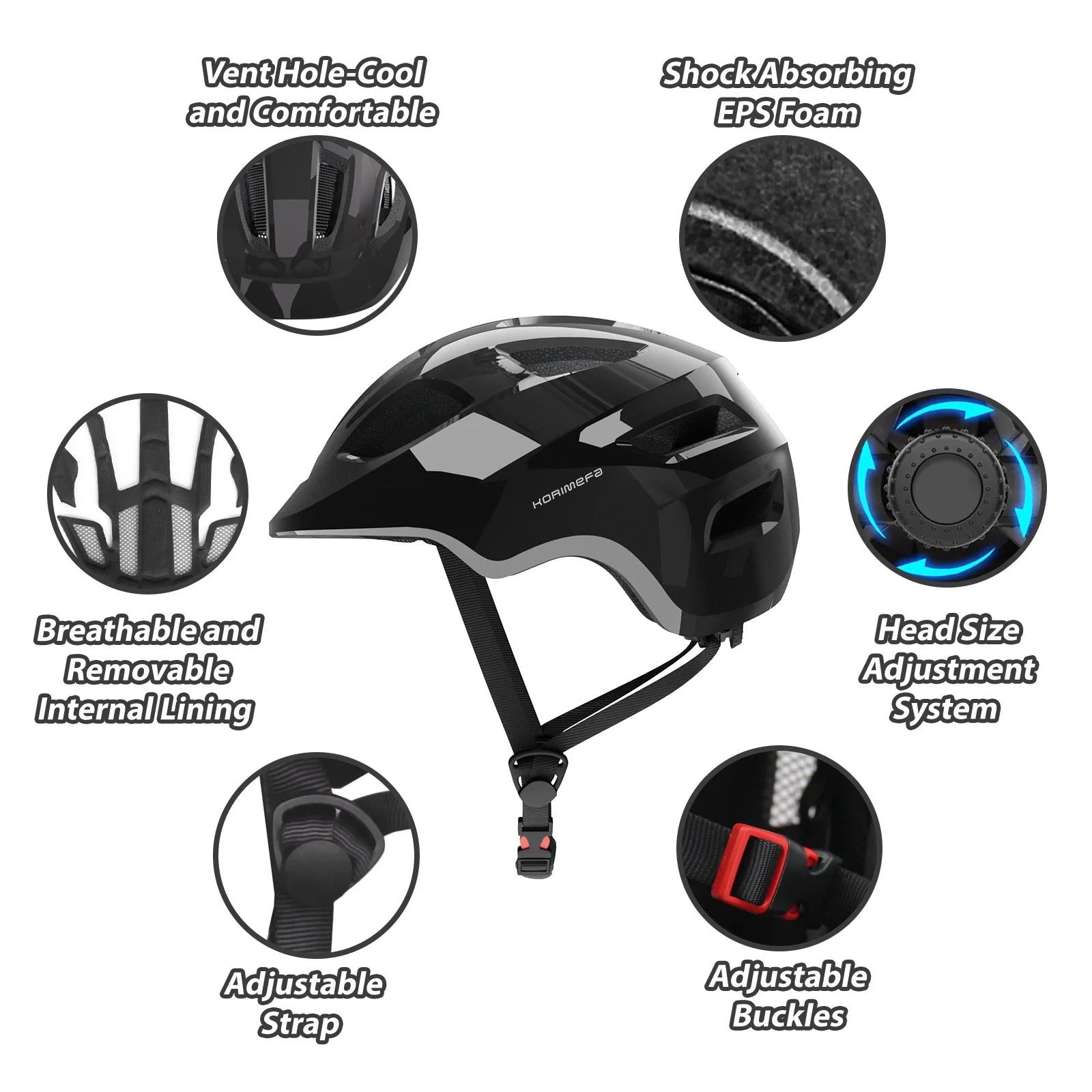 KORIMEFA Kids Bike Helmet Toddler Bicycles Helmets, Multi-Sport Protec