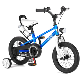 KORIMEFA Kids Bike, Boy Bicycle with Training Wheels for 3-6 Years Old Toddlers, Children Bicycle with Water Bottle Holder & Headlight & Training Wheels