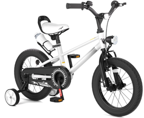 KORIMEFA Kids Bike, Boy Bicycle with Training Wheels for 3-6 Years Old Toddlers, Children Bicycle with Water Bottle Holder & Headlight & Training Wheels
