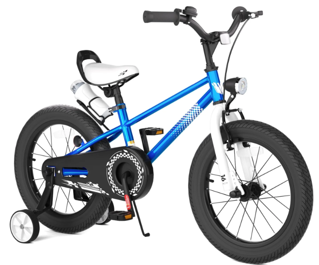 KORIMEFA Kids Bike, Boy Bicycle with Training Wheels for 3-6 Years Old Toddlers, Children Bicycle with Water Bottle Holder & Headlight & Training Wheels