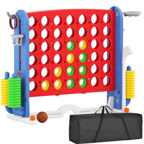 KORIMEFA Jumbo 4-to-Score Giant Game Set 4 in a Row Connect Game Perfect for Kids Adults Outdoor Holiday Party Family yard Game
