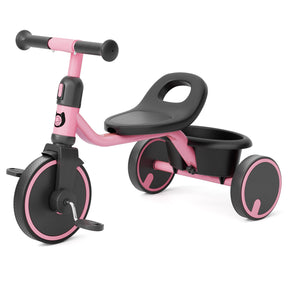 KORIMEFA Toddler Tricycle for 2-5 Year Old, Kids Trike with Storage Basket 3 Wheel Bike Birthday Toys Gift for Girls Boys