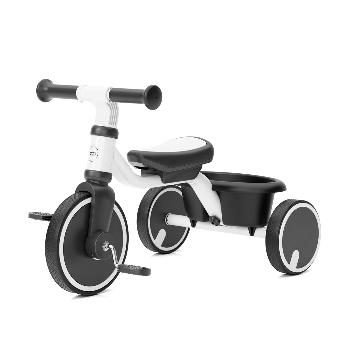 XJD Toddler Training  Balance Bike - No Pedal Bicycle for Kids Ages 1.5+, White