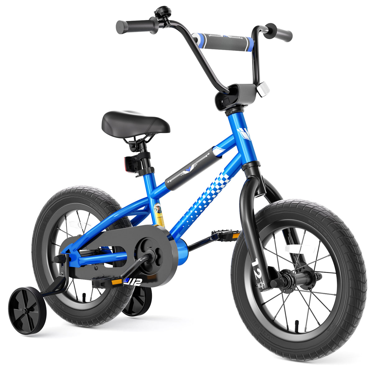 KORIMEFA BMX Style Kids Bike for 3-9 Years Old Toddlers Boys Girls , 12 14 16 Inch Kids Bike Bicycle with Training Wheels Coaster Brake Multiple Colors