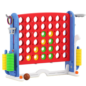 KORIMEFA Jumbo 4-to-Score Giant Game Set 4 in a Row Connect Game Perfect for Kids Adults Outdoor Holiday Party Family yard Game