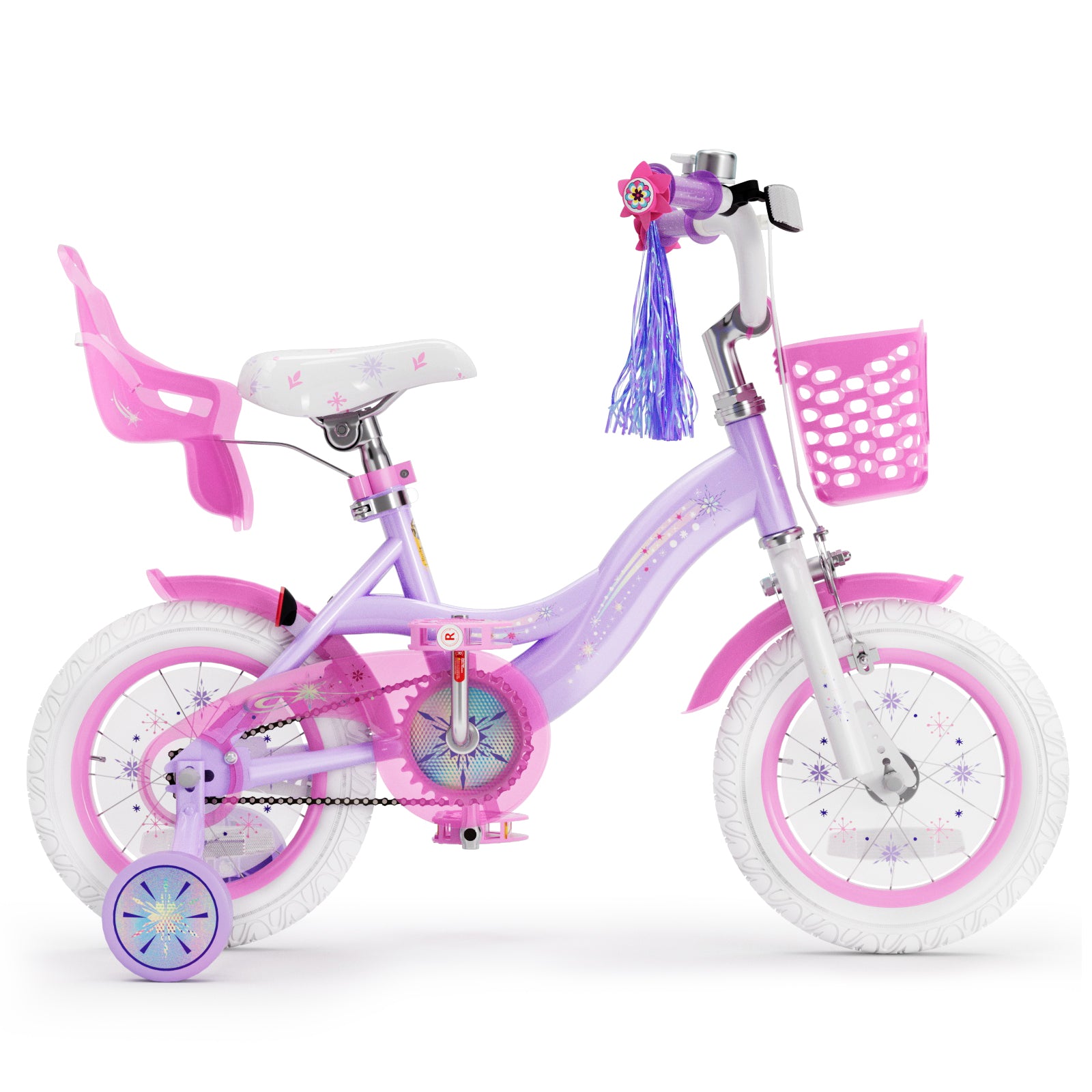 Korimefa 12 14 16 20 inch Girls Kids Bike Ages 3-6 Years Old Children, Toddler Bike with Training Wheels, Perfect for Beginner Riders Learning to Ride, Easy to Assemble, Blue