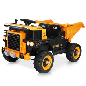 XJD 12V Kids Ride On Truck Car w/Parent Remote Control, Spring Suspension, LED Lights, USB Port, Bluetooth, Orange