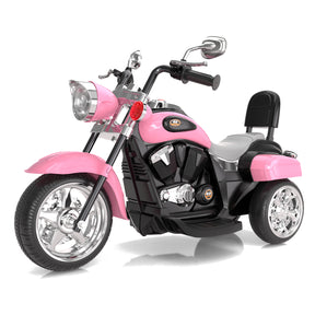 Kids Ride on Motorcycle, 6V 4.5AH Battery Powered Motorcycle w/Horn, Headlight, Forward/Reverse Switch, 3 Wheels Toys for Boys Girls Gift (Blue, White, Pink, Red, Orange)