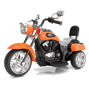 Kids Ride on Motorcycle, 6V 4.5AH Battery Powered Motorcycle w/Horn, Headlight, Forward/Reverse Switch, 3 Wheels Toys for Boys Girls Gift (Blue, White, Pink, Red, Orange)