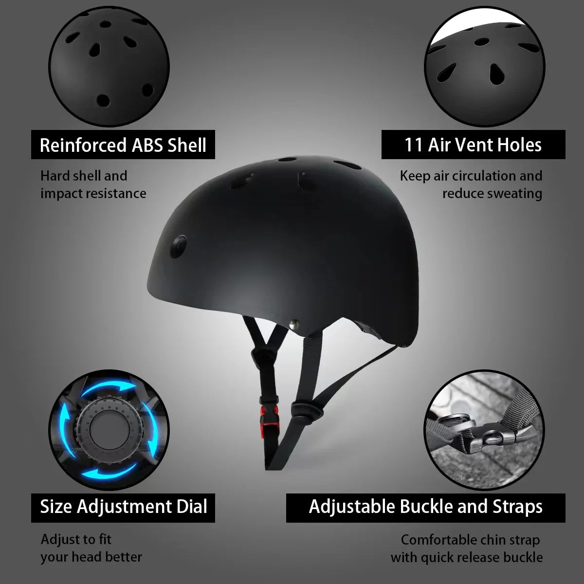 Kids Bike Helmet, Toddler Bicycles Helmets for 3-12 Boys Girls, Adjustable Cycling Multi-Sport Child's Helmet for Roller Skating Scooter CPSC