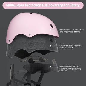 Kids Bike Helmet, Toddler Bicycles Helmets For Boys Girls, Adjustable Cycling Multi-Sport Child's Helmet for Roller Skating Scooter