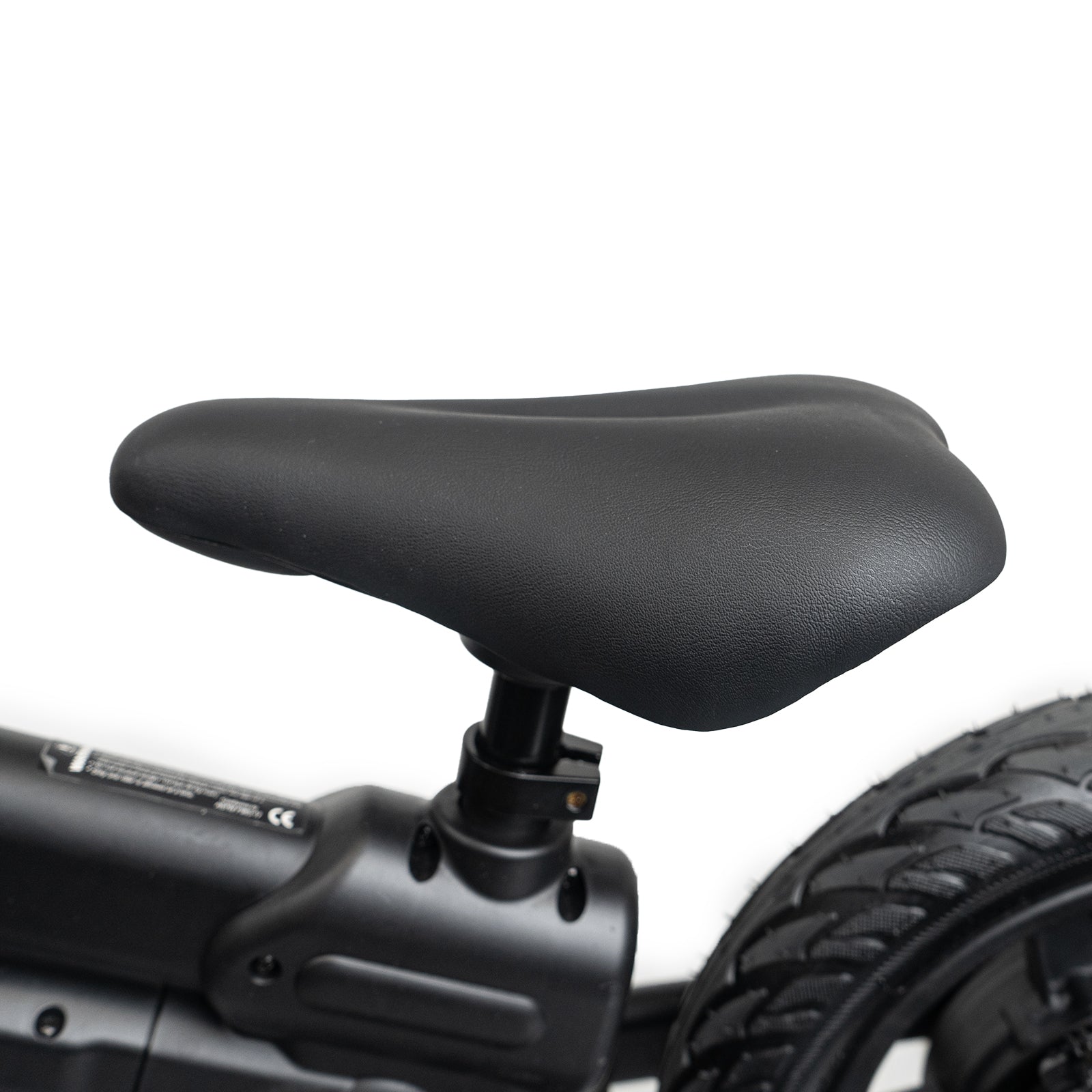 XJD 24V 150W Kids Electric Balance Bike, Ages 3-5, 12" Inflatable Tire, Adjustable Seat, Black