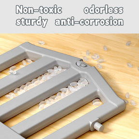 XJD 6 in 1 Toddler Slide Set Indoor Outdoor Plastic Freestanding Slide, Gray/Grey