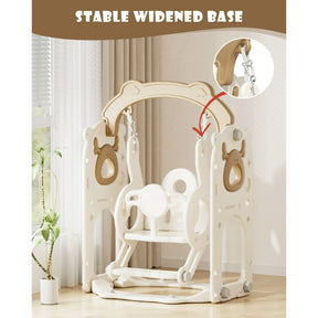 KORIMEFA 12 in 1 Toddler Slide Set, Kids PlaySet with Swing Playground for Baby 1-3 Years, Toddler Climber Slide Slide PlaySet with Basketball Hoop,Outdoor Indoor Playground for Toddlers Upgraded