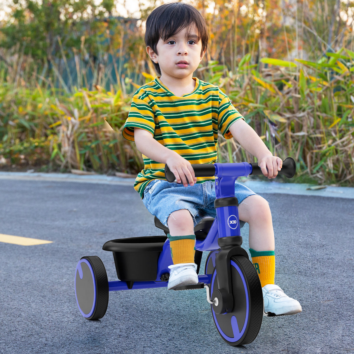 XJD Toddler Training  Balance Bike - No Pedal Bicycle for Kids Ages 1.5+, Blue