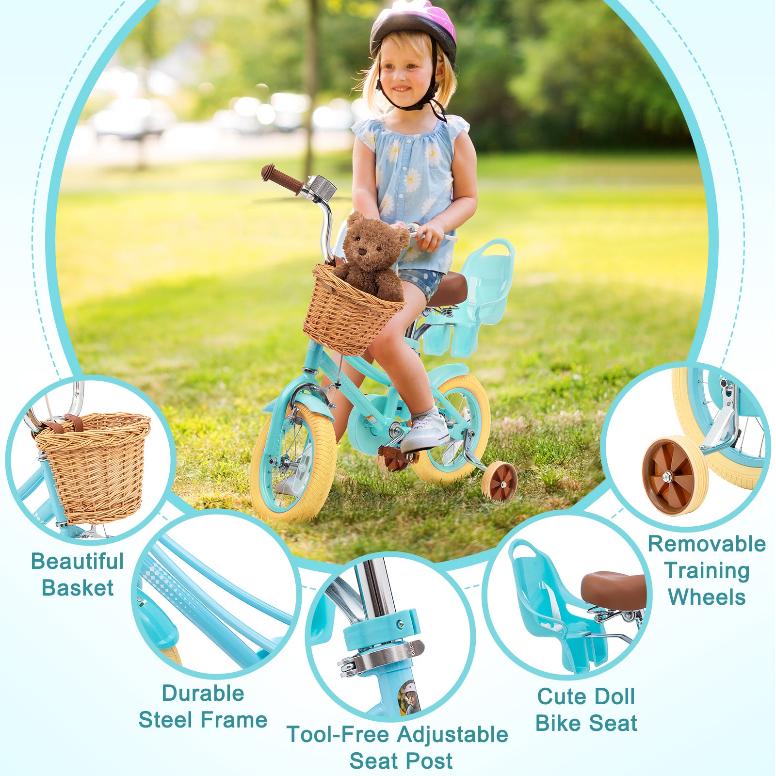 XJD Kids Bicycle for Toddlers and Children 3+ Years Old, 12 14 16 20 i
