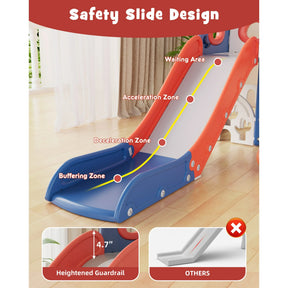 KORIMEFA 12 in 1 Toddler Slide Set, Kids PlaySet with Swing Playground for Baby 1-3 Years, Toddler Climber Slide Slide PlaySet with Basketball Hoop,Outdoor Indoor Playground for Toddlers Upgraded