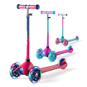 KORIMEFA 3 Wheel Scooters for Kids, Kick Scooter for Toddlers 2-5 Years Old, Boys Girls Scooter with Light Up Wheels
