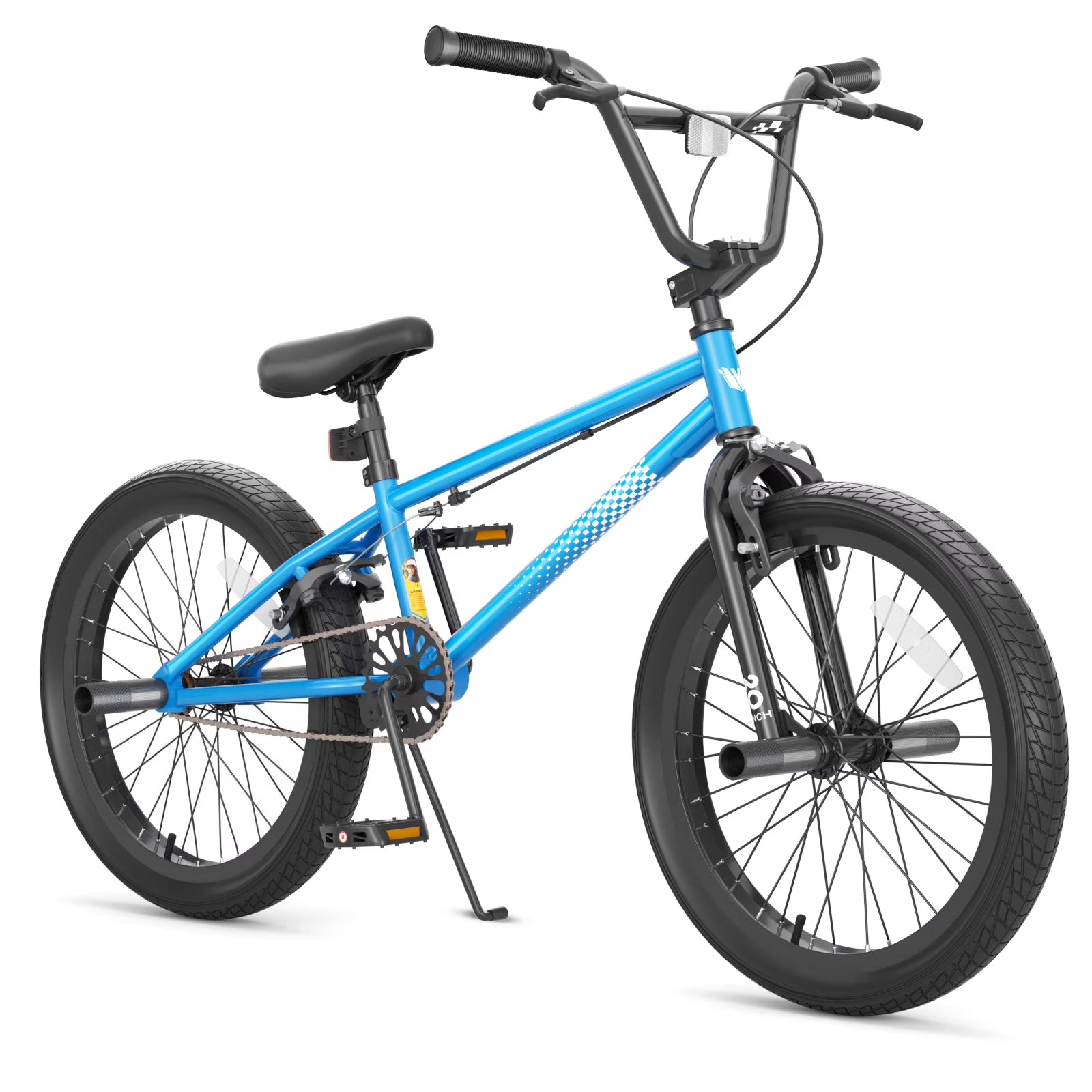 KORIMEFA Freestyle Kids BMX Bikes 18 20 Inch Kids Bicycles for Years Old Boys Girls Teen with Adjustable Seat and Handbrake, for Kids 7-13 Beginner-Level to Advanced Rider