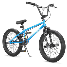 KORIMEFA Freestyle Kids BMX Bikes 18 20 Inch Kids Bicycles for Years Old Boys Girls Teen with Adjustable Seat and Handbrake, for Kids 7-13 Beginner-Level to Advanced Rider