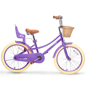 KORIMEFA Girl Bike for Toddlers and Kids Ages 3-6 Years Old, 12 Inch Kids Bike with Training Wheels & Basket, 12 in Girl Bicycle with Handbrake & Kickstand