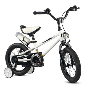 KORIMEFA Kids Bike, Boy Bicycle with Training Wheels for 3-6 Years Old Toddlers, Children Bicycle with Water Bottle Holder & Headlight & Training Wheels