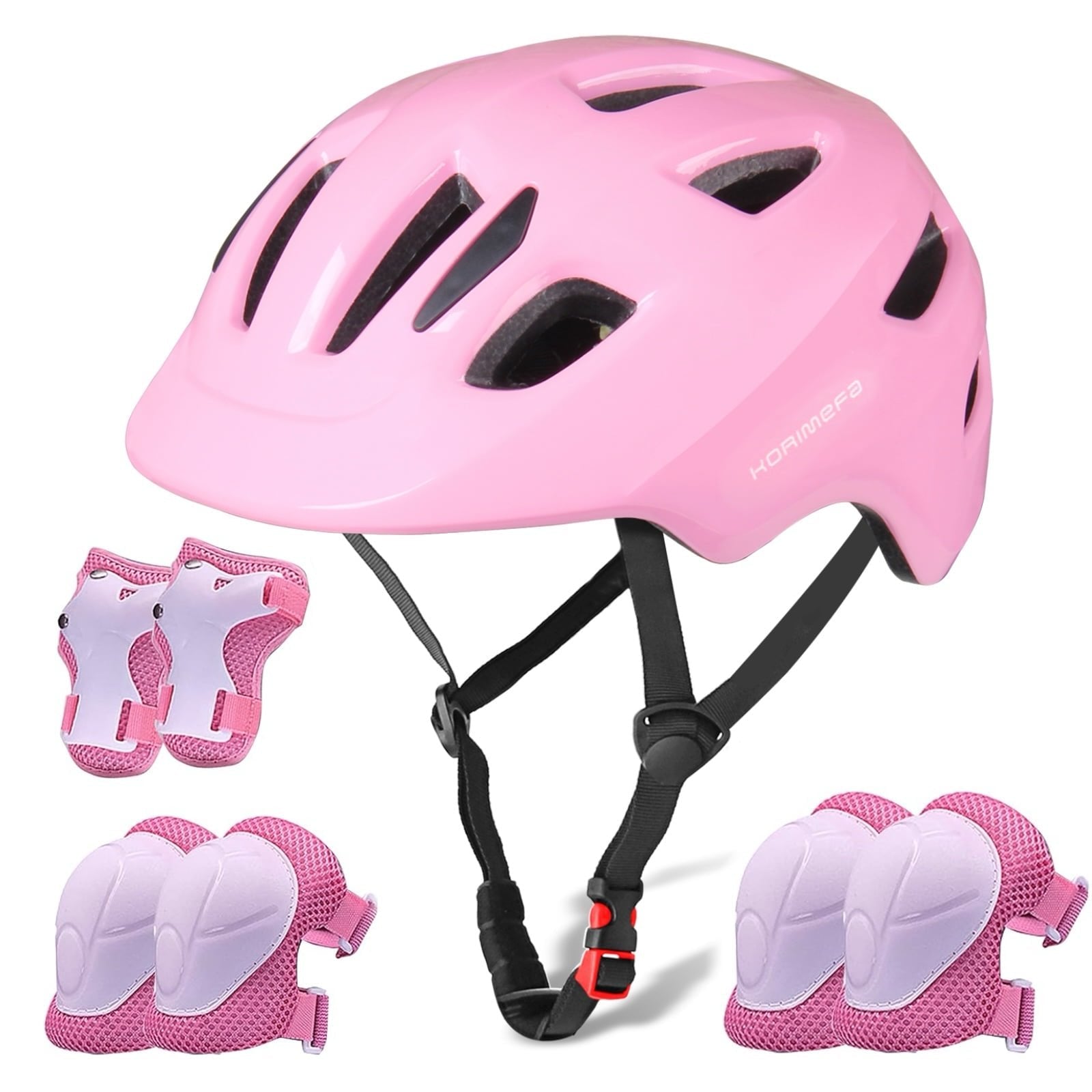 KORIMEFA Kids Bike Helmet Toddler Bicycles Helmets, Multi-Sport Protective Gear Set for 3-5-8-14 Years Boys Girls with Knee Elbow Pads Wrist Guards for Cycling,Skateboarding,Skating Scooter