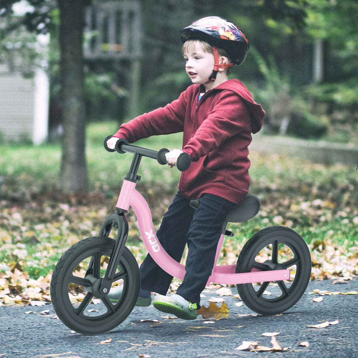 XJD Toddler Balance Bike No Pedal Bicycle for Girls Boys Ages 18 Months to 5 Years Old Pink