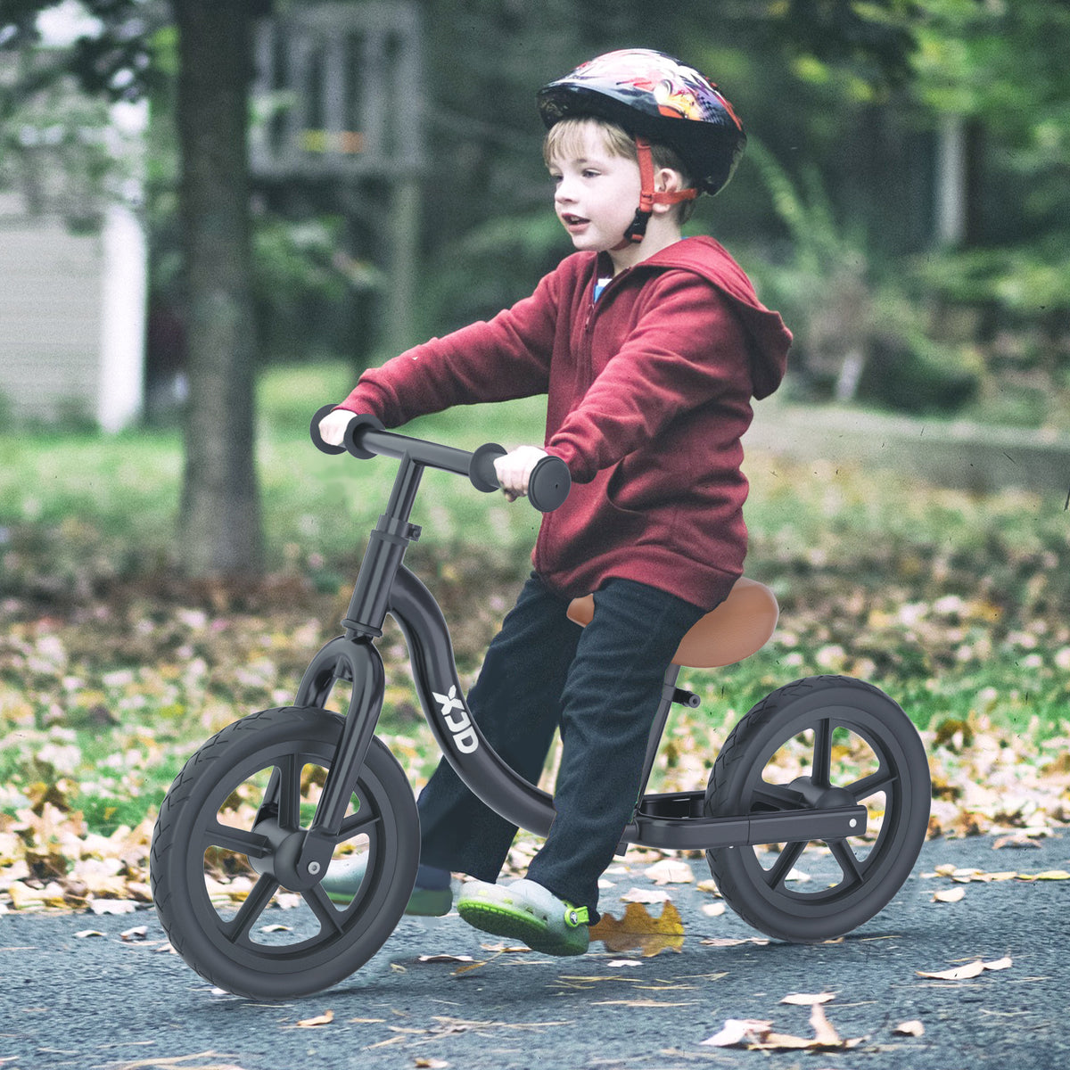 XJD Toddler Balance Bike No Pedal Bicycle for Girls Boys Ages 18 Months to 5 Years Old Black