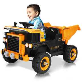 XJD 12V Kids Ride On Truck Car w/Parent Remote Control, Spring Suspension, LED Lights, USB Port, Bluetooth, Orange