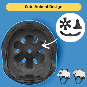 KORIMEFA Kids Bike Helmet,Toddler Skateboard Helmets for Ages 2-3-5-8 Years Boys Girls, Adjustable Multi-Sport Bicycle Skateboarding Football Roller Skating Scooter Rollerblade Balance Bike Helmet