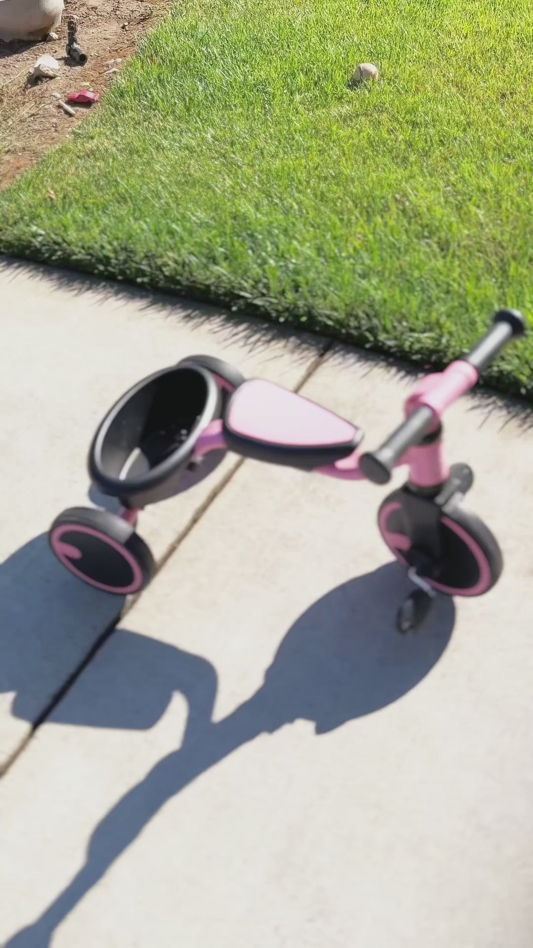 XJD Toddler Training  Balance Bike - No Pedal Bicycle for Kids Ages 1.5+, Pink