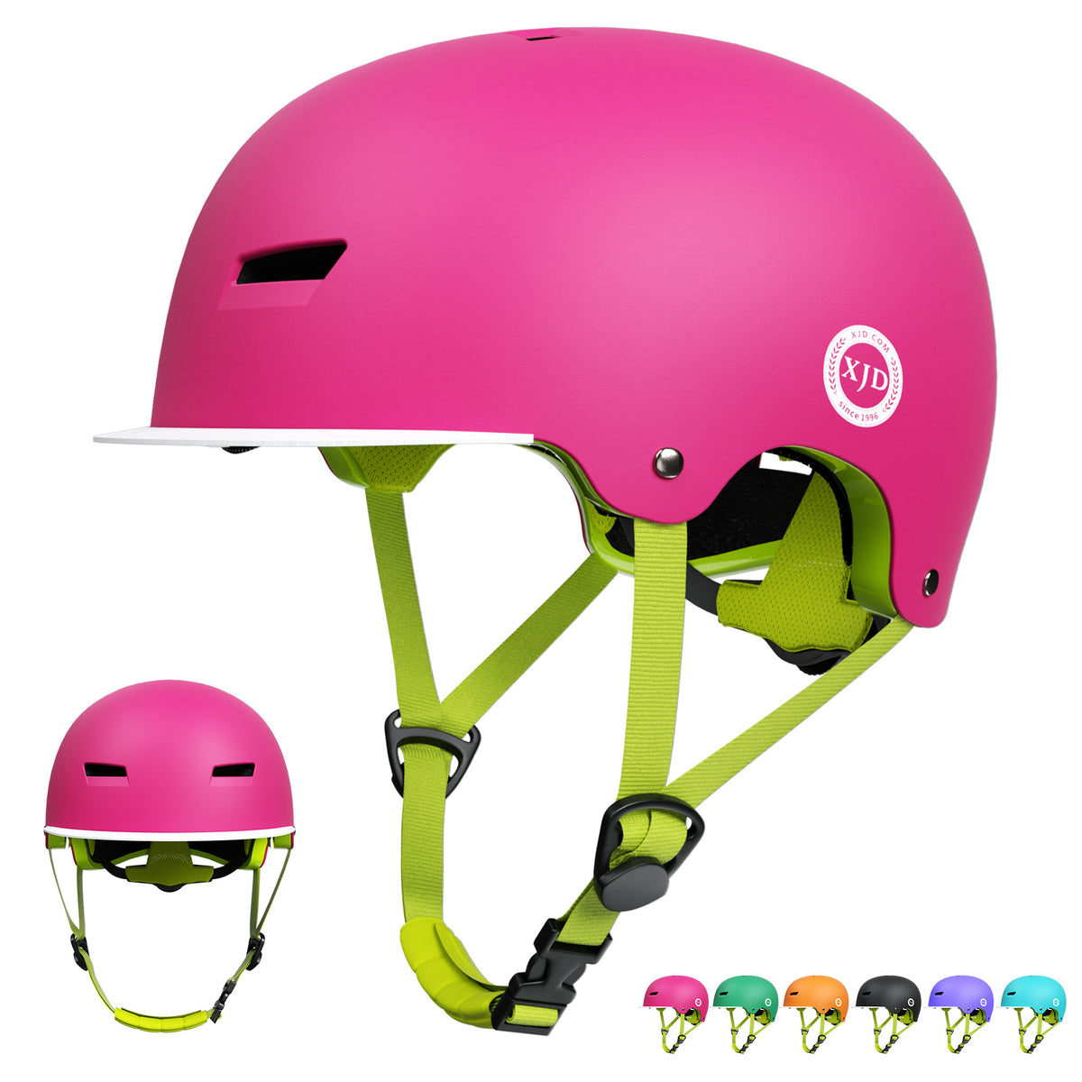 XJD Kids Bike Helmet Rose Red In Stock USA