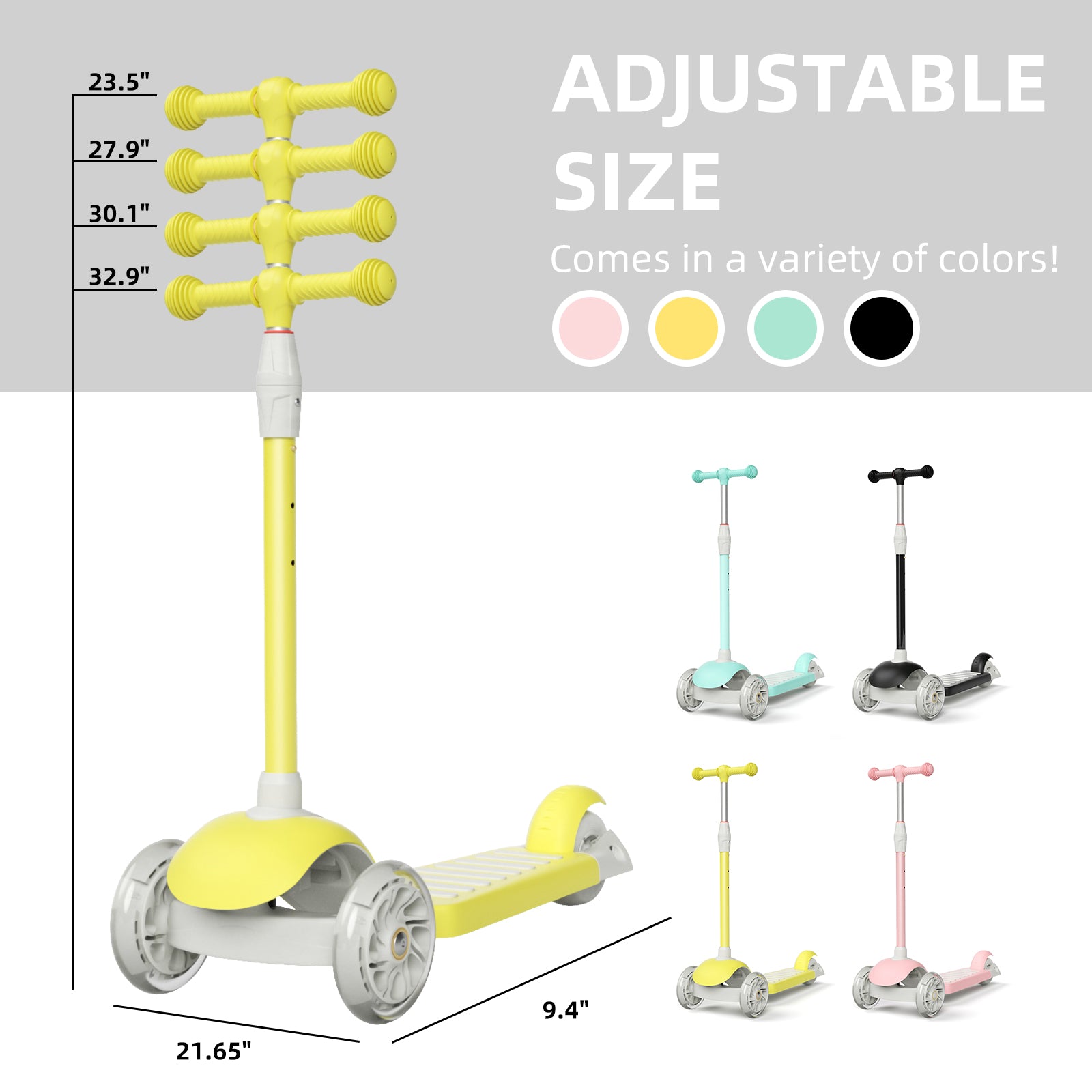 67i Yellow Kids Scooter In Stock USA