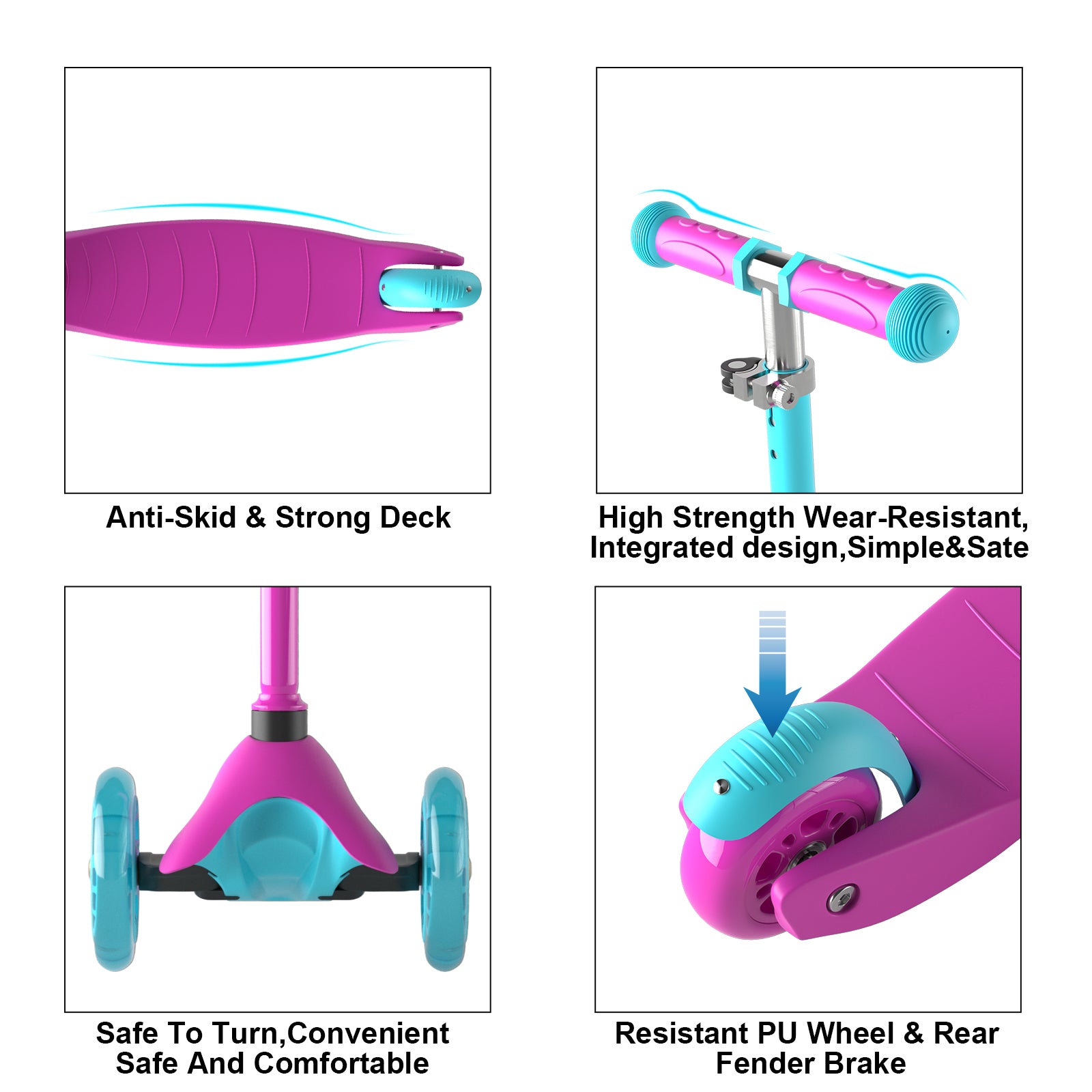 FAYDUDU Kick Wheel Toddler Kids Scooters In Stock USA