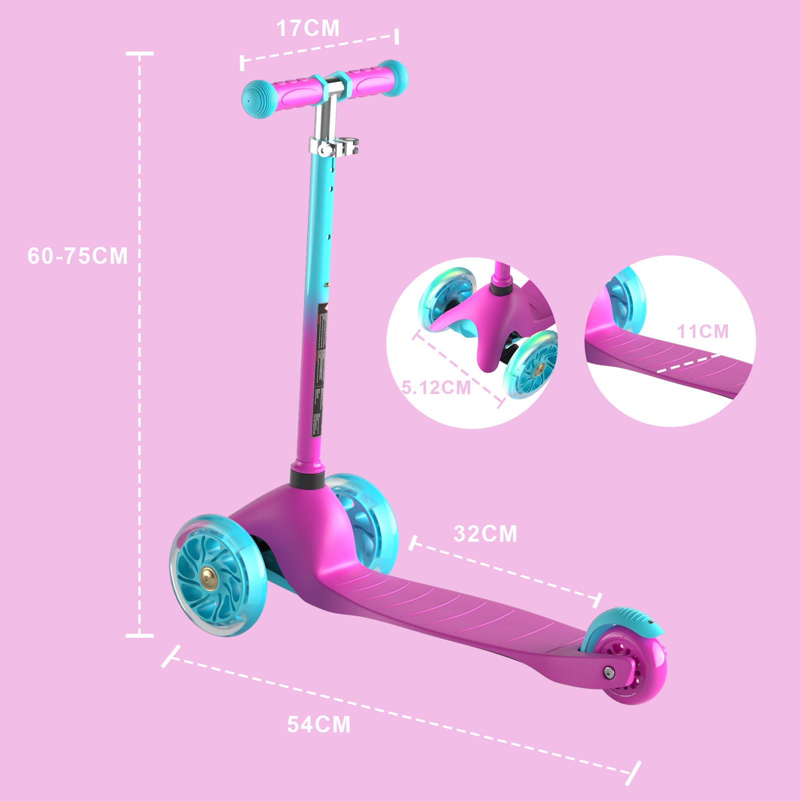FAYDUDU Kick Wheel Toddler Kids Scooters In Stock USA