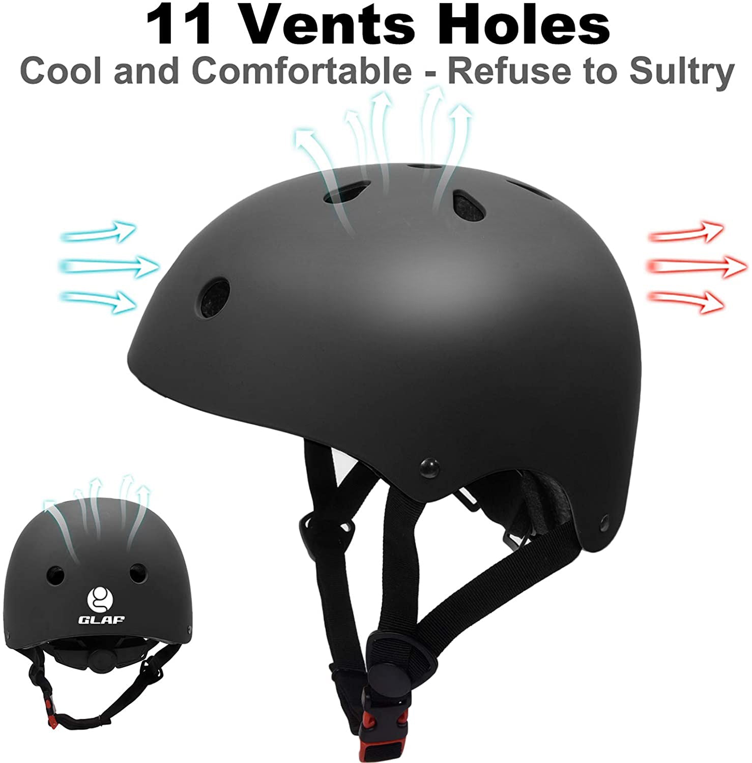 best kid bike helmets usa GLAF Kids Bike Helmets in Black In Stock USA